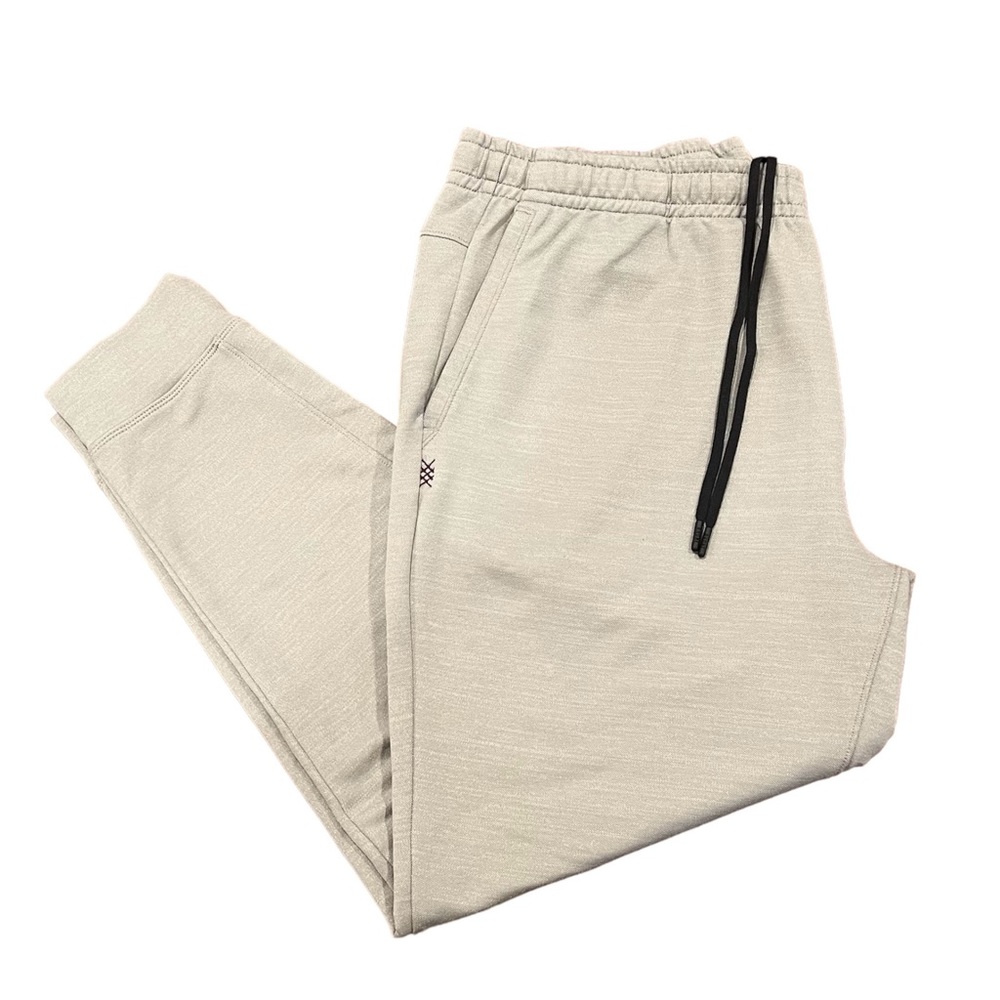 Rhone Men’s Luxe Knit Jogger Pants Heather Gray XXL Slim Fit Drawstring Athletic
